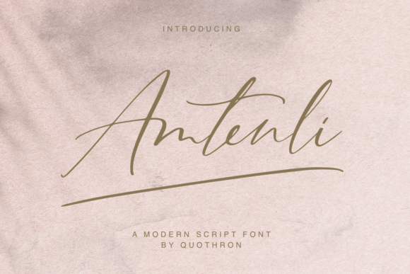 Amtenli Script: Elegance in Every Stroke
