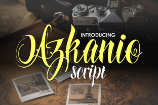 Azkanio Script: Bold Typography for Modern Design