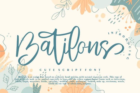 Batilons Script: Elegant Typography for Modern Design