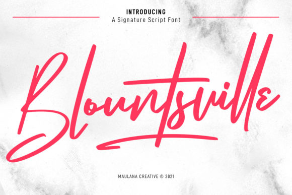Blountsville Script: Elevating Your Design with Timeless Elegance