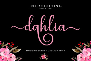 Dahlia Script: A Modern Handwritten Calligraphy Font for Creative Design