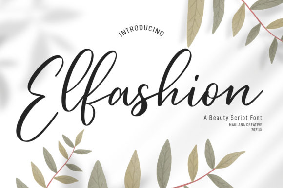 Elfashion Beauty Script: Elevating Design with Elegant Typography