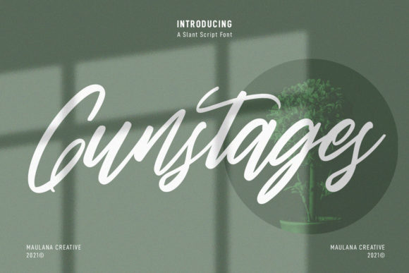 Gunstages Script: A Playful Typography Solution