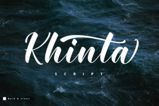 Khinta Script: Bold Handwritten Font for Modern Design