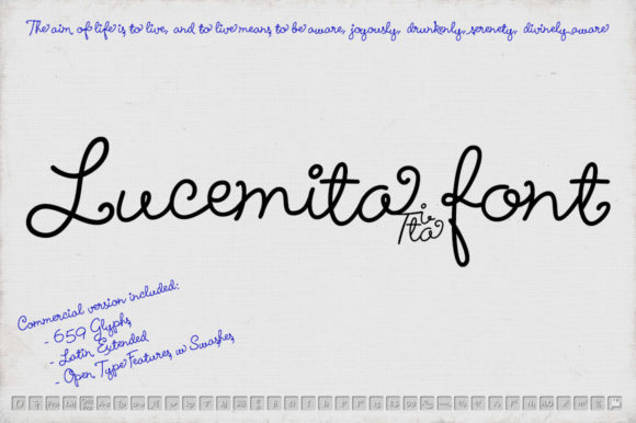 Lucemita Script: Elevate Your Visual Design with Authentic Handwritten Charm