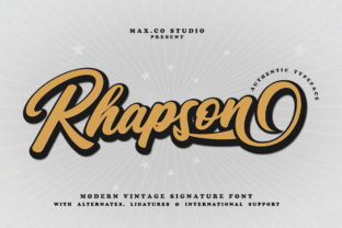 Rhapson Script: The Retro Cool Font for Modern Design
