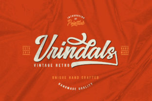 Vrindals Script: Bold Retro Typography for Modern Design