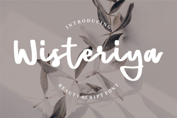 Wisteriya Script: A Beautiful Beauty Script Font for Designers